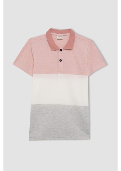 Erkek Çocuk Polo Yaka Pike Kısa Kollu Tişört