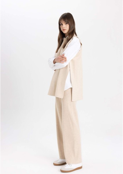 Triko Pantolon Straight Fit Geniş Bol Paça C2088AX24SP