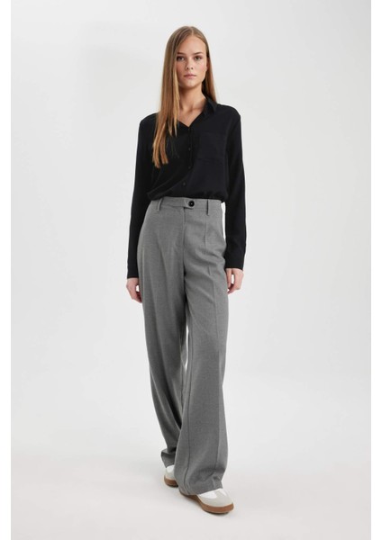 Regular Fit Basic Uzun Kollu Gömlek W3614AZ24SP