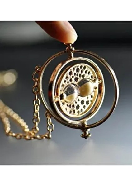 Harry Potter Time Turner Kolye 52 cm Zincir Uzunluğu Zaman Yolculuğu Temalı Aksesuar modelleri
