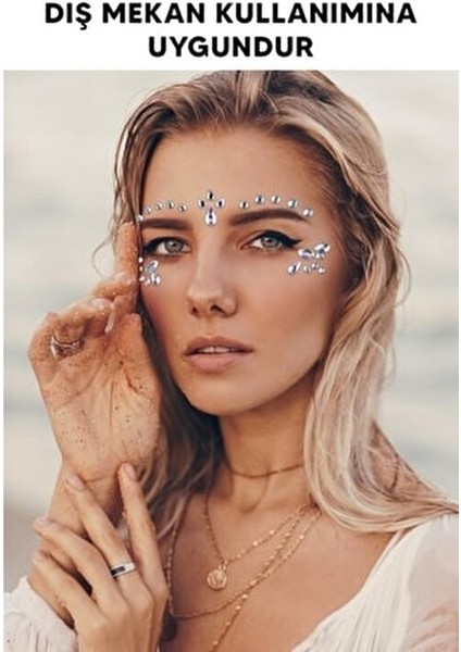 Yüz Süsü CZT 06-01 Kaliteli Materyal ile Şık ve Modern Aksesuar