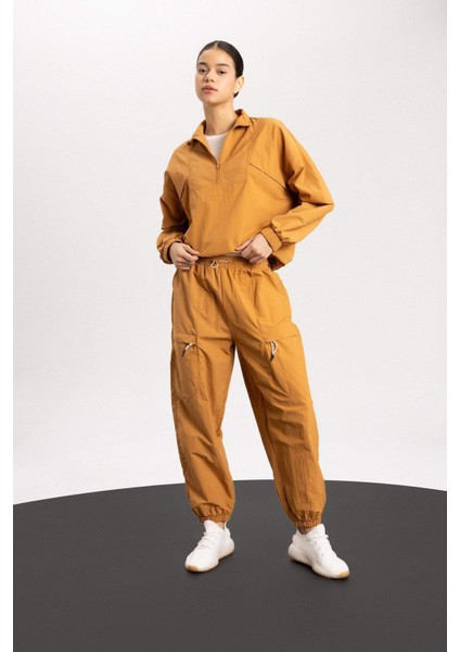 Fit Jogger Eşofman Altı Loose Fit Cepli Beli Paçası Lastikli Standart Boy B4214AX24SP