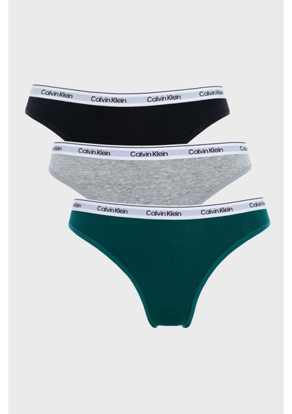 Logolu Pamuklu Düşük Bel 3 Pack Külot 000QD5207E31U Bayan Külot 000QD5207E 31U