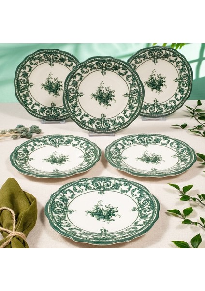 Majestic Green 6'lı Pasta Tabağı Seti fiyatları