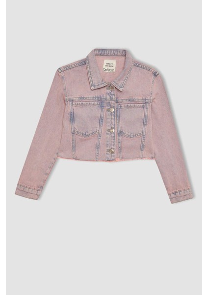 Kız Çocuk Crop Jean Ceket C0441A824SP