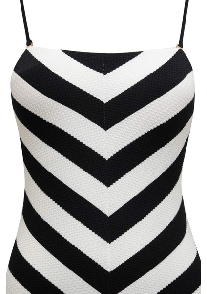 Regular Fit Çizgili Mayo-Fall in Love C2713AX24SM