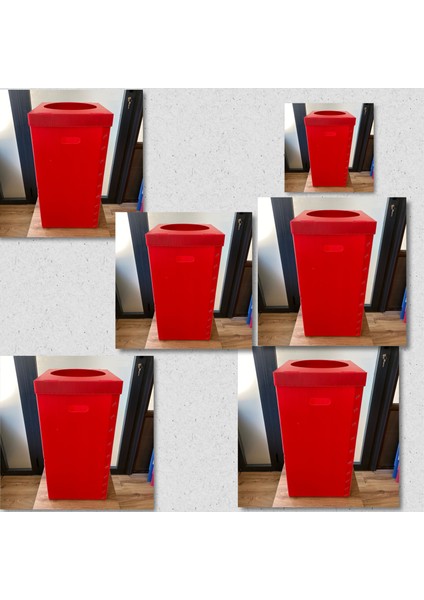 Izge Sıfır Atık Kutusu 6'lı Kırmızı Etiketsiz