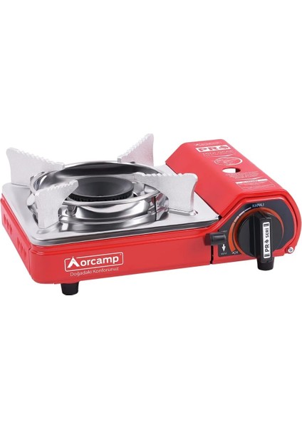 Tekli Mini Portatif Ocak Kırmızı+3 Adet Kartuş KTS-227 fiyatları