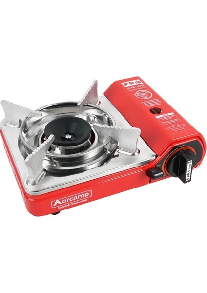 Tekli Mini Portatif Ocak Kırmızı+3 Adet Kartuş KTS-227 modelleri