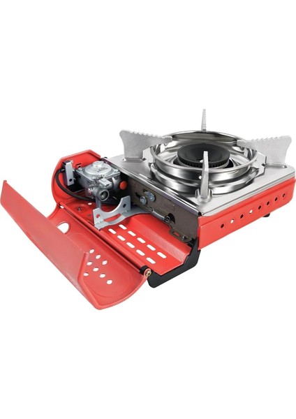 Tekli Mini Portatif Ocak Kırmızı+3 Adet Kartuş KTS-227 fırsatları
