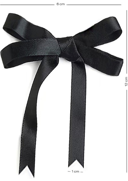 10 Adet Siyah Saten Fiyonk Süsleme Küçük Kurdele Seti fiyatları