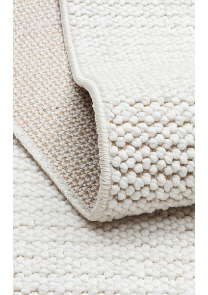 Motto Mot Plain Beyaz - Yumuşak Dokulu Modern Halı fırsatları