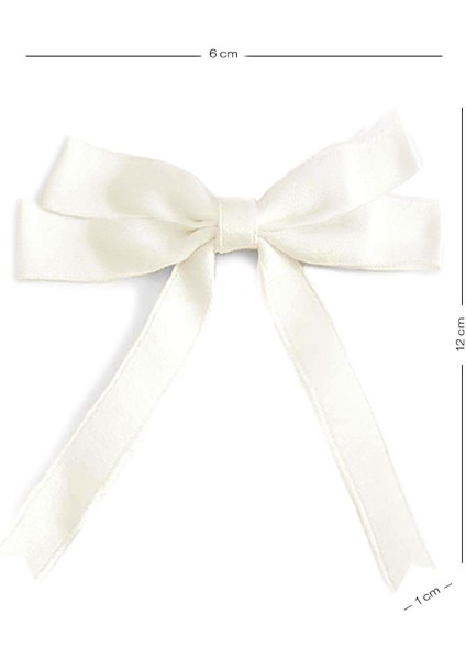10 Adet Ekru Saten Fiyonk Süsleme Küçük Kurdele Seti fiyatları