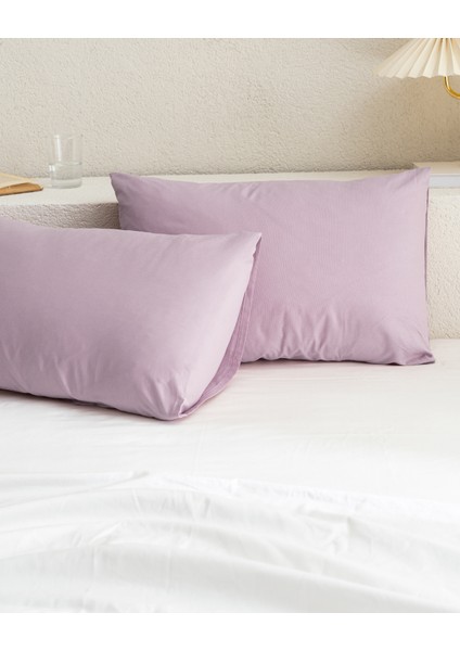 Manon %100 Pamuk Yastık Kılıfı Seti - Açık Mürdüm fiyatları