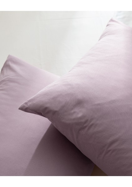 Manon %100 Pamuk Yastık Kılıfı Seti - Açık Mürdüm fırsatları