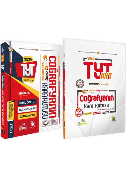 YKS-TYT Coğrafyanın Kara Kutusu Konu Özetli Dijital Çözümlü ÖSYM Çıkmış Soru Bankası İkili Set