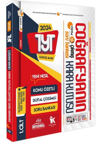 YKS-TYT Coğrafyanın Kara Kutusu Konu Özetli Dijital Çözümlü ÖSYM Çıkmış Soru Bankası İkili Set fiyatları