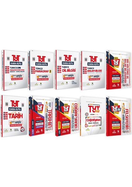 TYT ' nin Kara Kutusu Sözel Ekonomik Paket Set Konu Özetli Dijital Çözümlü Çıkmış Sor Bankası