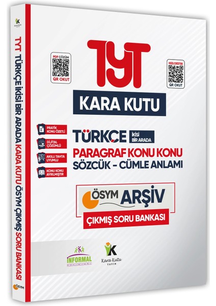 TYT ' nin Kara Kutusu Tm(Eşit Ağırlık) Ekonomik Set Paket Konu Özetli Dijital Çözümlü Sor Bankası indirimleri