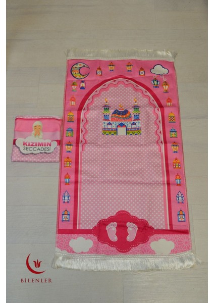 Çantalı Kız Çocuk Seccadesi-Kızımın Seccadesi (Pembe) fırsatları