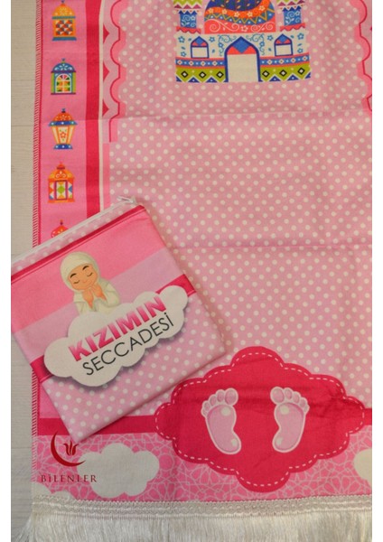 Çantalı Kız Çocuk Seccadesi-Kızımın Seccadesi (Pembe) indirimleri