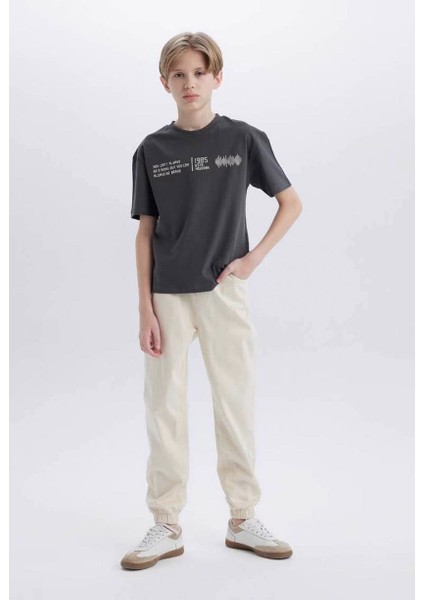 Erkek Çocuk Jogger Pantolon Standart Paça Gabardin fiyatları