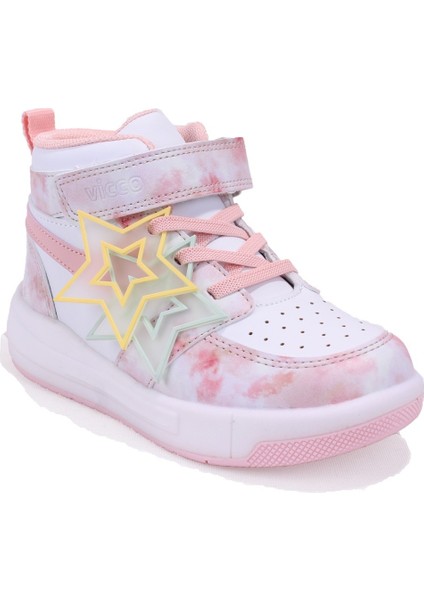 Yenni 946P25K416 Pudra Ortopedik Günlük Işıklı Kız Çocuk Spor Bot