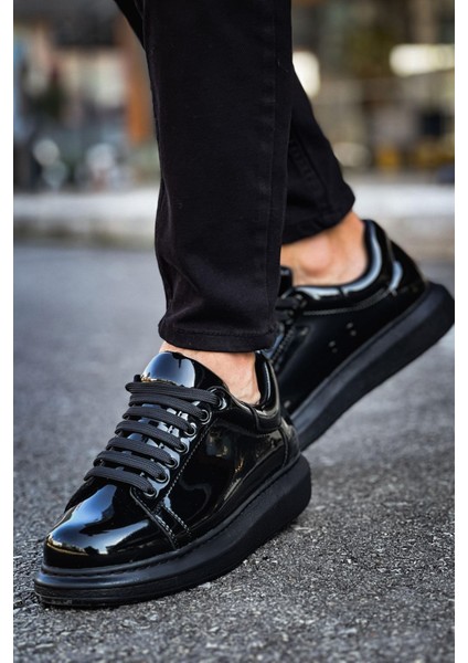 Estrella Premium Erkek Sneaker Siyah Rugan