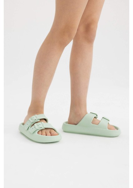 Kız Çocuk Yüksek Taban Çift Bantlı Eva Terlik B8475A824SM