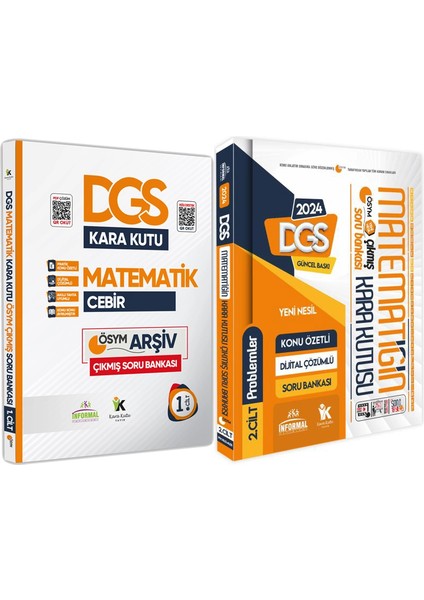 DGS Matematiğin Kara Kutusu 1.ve 2. Cilt Konu Özetli D.çözümlü ÖSYM Soru Bankası Set Paket