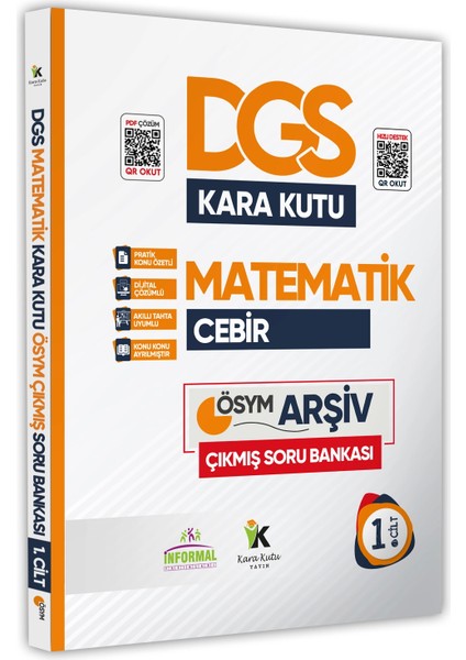 DGS Matematiğin Kara Kutusu 1.ve 2. Cilt Konu Özetli D.çözümlü ÖSYM Soru Bankası Set Paket modelleri