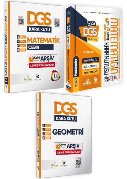 DGS Matematik 1.-2. Cilt ve Geometrinin Kara Kutusu Konu Özetli D.çözümlü Soru Bankası Altın Set