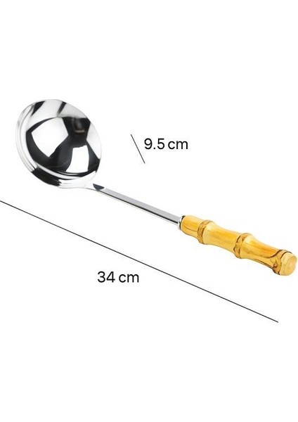 Mundo - Bambu Saplı Kepçe - 34-9,5cm fiyatları