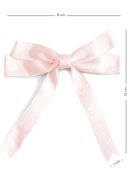 10 Adet Pudra Pembe Saten Fiyonk Süsleme Küçük Kurdele Seti fiyatları