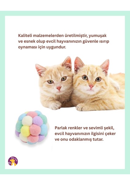 Renkli Kedi Oyuncak Isırmaya Dayanıklı Kedi Topu Kedi Oyuncak modelleri