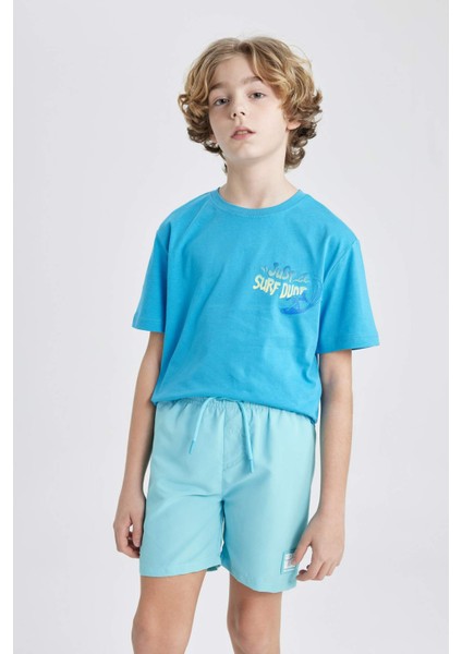 Erkek Çocuk Deniz Şortu B7494A824HS