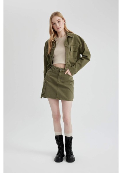 Coool Kargo Fit Gabardin Mini Etek C1890AX24SP