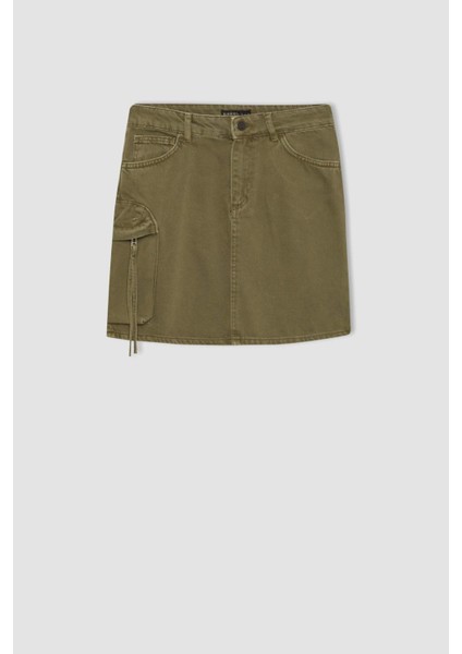 Coool Kargo Fit Gabardin Mini Etek C1890AX24SP