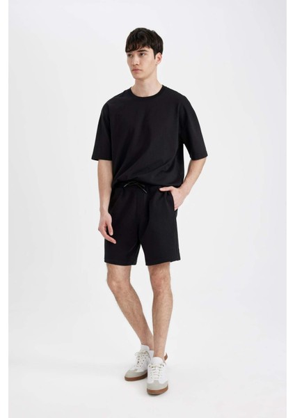 Regular Fit Düz Paça Basic Düz Şort B8672AX24SM