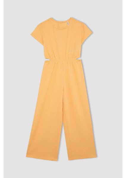 Kız Çocuk Bürümcük Kısa Kollu Tulum C2993A824SM