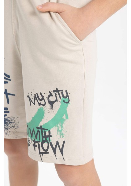 Erkek Çocuk Baskılı Şort