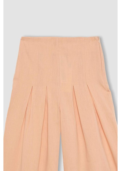 Kız Çocuk Wide Leg Geniş Bol Paça Pamuklu Pantolon C0448A824SP