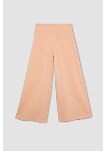 Kız Çocuk Wide Leg Geniş Bol Paça Pamuklu Pantolon C0448A824SP
