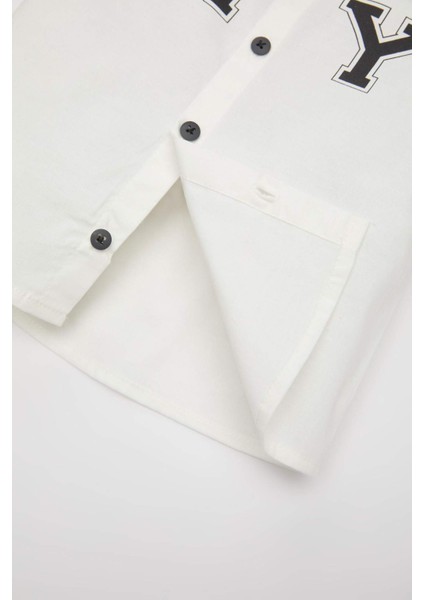 Erkek Bebek Poplin Kısa Kollu Gömlek C2200A524SM