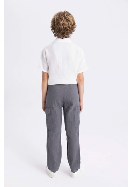 Erkek Çocuk Standart Paça Müslin Pantolon C2608A824SM