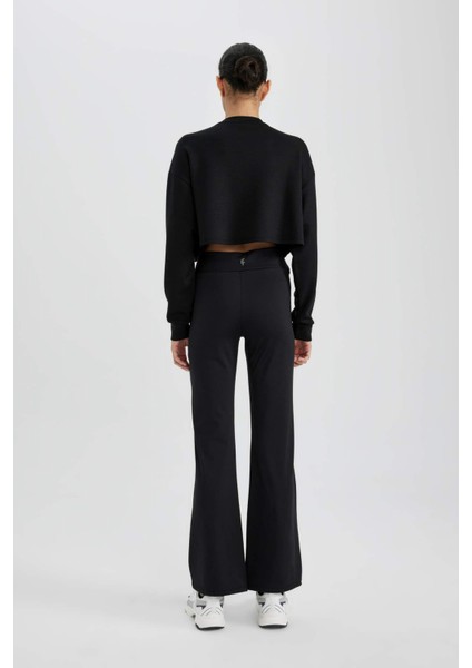 Sporcu Jogger Eşofman Altı Geniş Bol Paça Basic Düz Skuba Dalgıç Kumaş A0566AX24SP