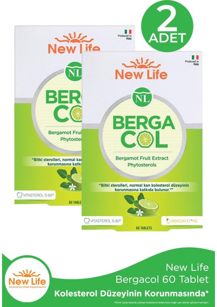 New Life Bergacol 60 Tablet 2 Adet