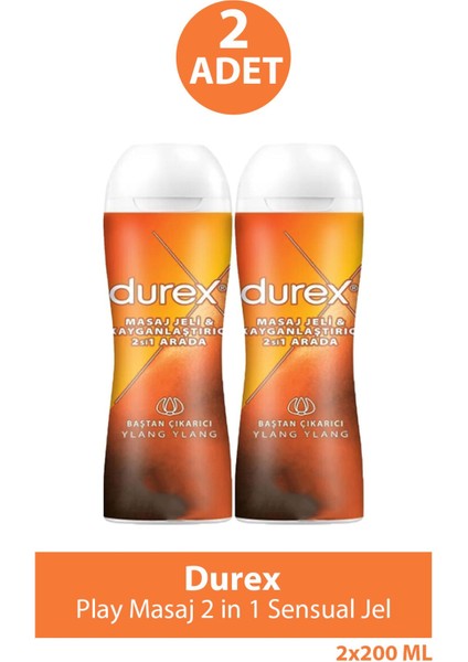 Durex Play Masaj 2 In 1 Sensual Jel 200 ml 2 Adet