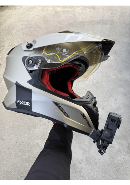 Axor x - Cross Kask İçin Aksiyon Kamerası Kask Çene Bağlantı Aparatı Chin Mount indirimleri