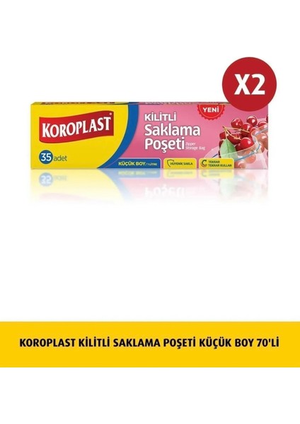 Kilitli Saklama Poşeti Küçük Boy